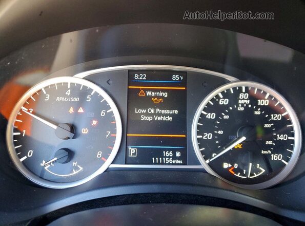 3N1AB7AP3KY449414 2019 NISSAN SENTRA White Вид щитка приладів