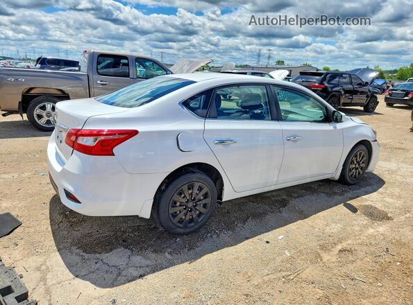 3N1AB7AP3KY455293 2019 NISSAN SENTRA Белый Задняя правая четверть