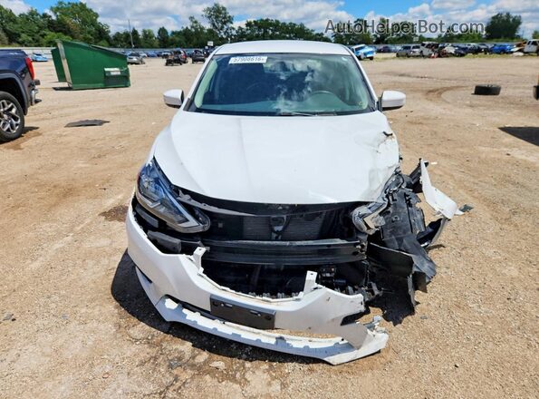 3N1AB7AP3KY455293 2019 NISSAN SENTRA Белый Вид спереди