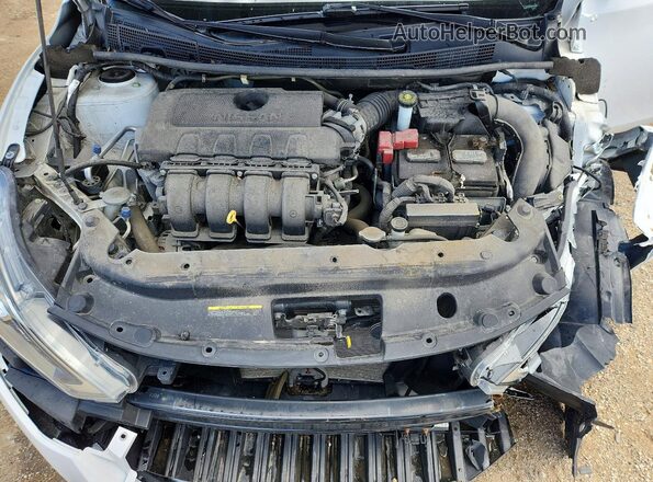 3N1AB7AP3KY455293 2019 NISSAN SENTRA Белый Вид задней части салона