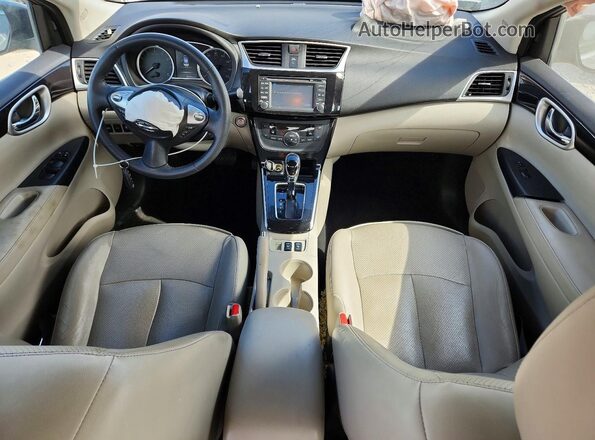 3N1AB7AP4GY212292 2016 NISSAN SENTRA Tan Vista del salpicadero