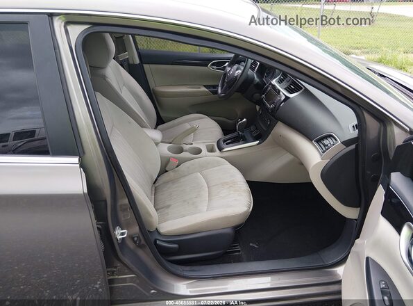 3N1AB7AP4GY214284 2016 NISSAN SENTRA Коричневый Вид салона спереди