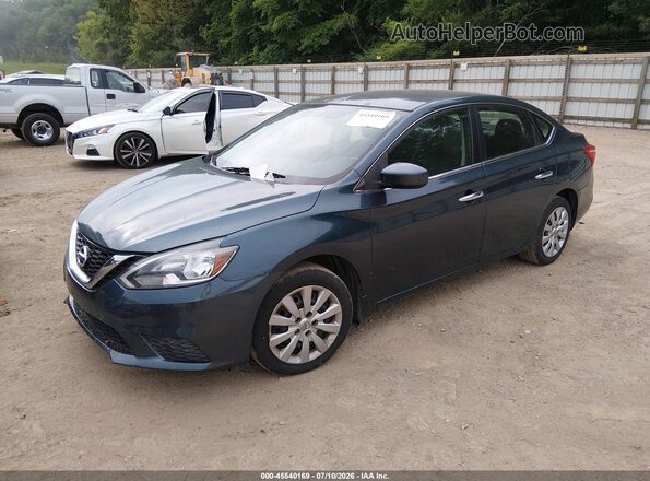 3N1AB7AP4GY235393 2016 NISSAN SENTRA Синий Передняя левая четверть