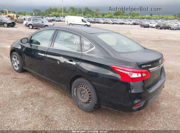 3N1AB7AP4GY247382 2016 NISSAN SENTRA Black უკანა მარცხენა