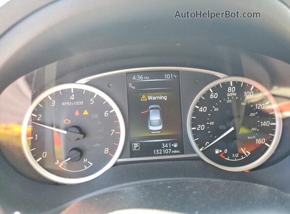 3N1AB7AP4GY266014 2016 NISSAN SENTRA White Вид щитка приладів