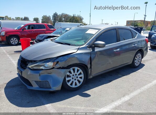 3N1AB7AP4GY286439 2016 NISSAN SENTRA Gray Przód lewy