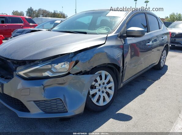 3N1AB7AP4GY286439 2016 NISSAN SENTRA Gray Widok z przodu