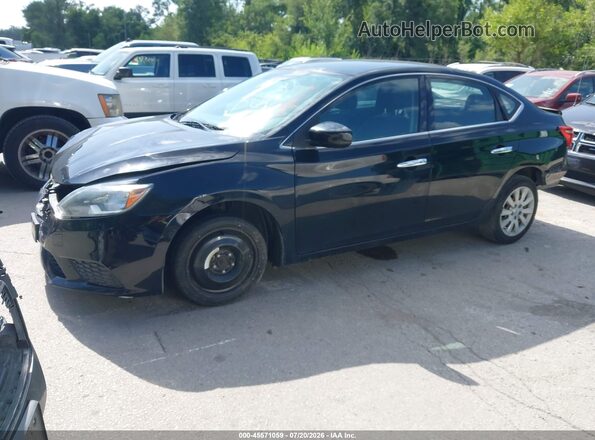 3N1AB7AP4HL641771 2017 NISSAN SENTRA Black წინა მარცხენა ხედი სამი მეოთხედიდან