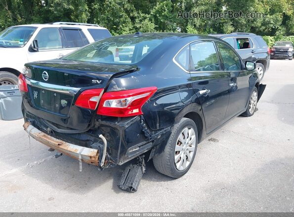 3N1AB7AP4HL641771 2017 NISSAN SENTRA Black უკანა მარჯვენა