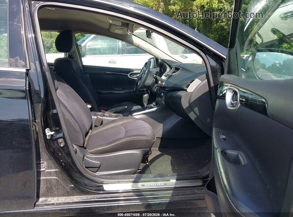 3N1AB7AP4HL641771 2017 NISSAN SENTRA Black წინა სალონის ხედი