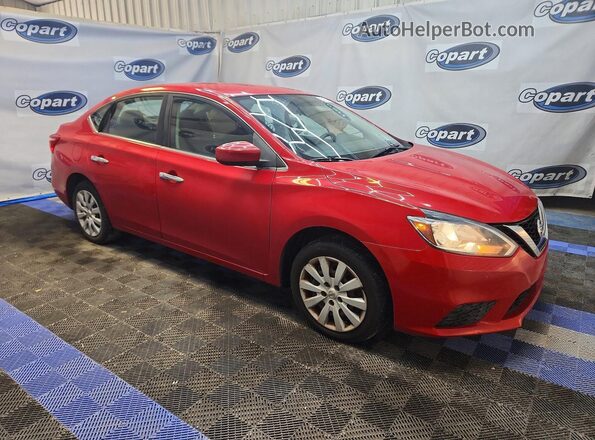 3N1AB7AP4HL676181 2017 NISSAN SENTRA Red Front right
