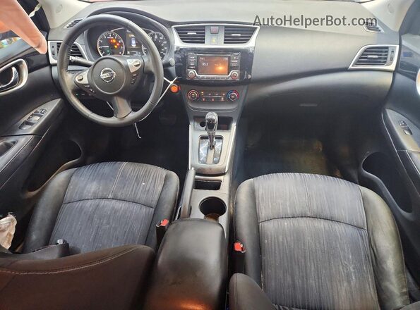 3N1AB7AP4HL676181 2017 NISSAN SENTRA Red Dashboard view