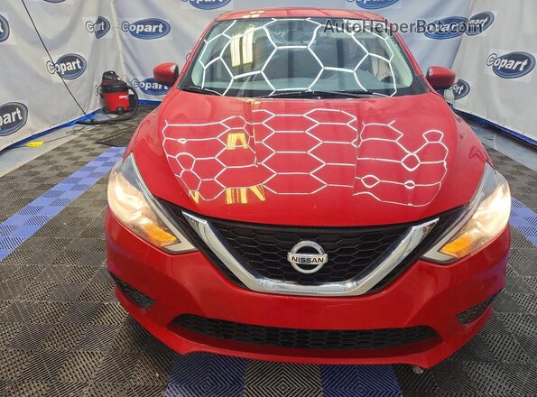 3N1AB7AP4HL676181 2017 NISSAN SENTRA Red Front view