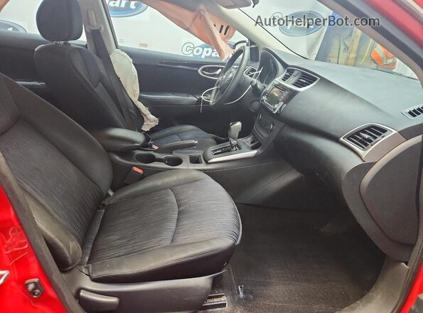 3N1AB7AP4HL676181 2017 NISSAN SENTRA Red Front interior view