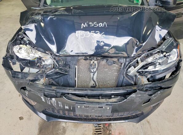 3N1AB7AP4HL698696 2017 NISSAN SENTRA Black Սալոնի հետևի տեսք