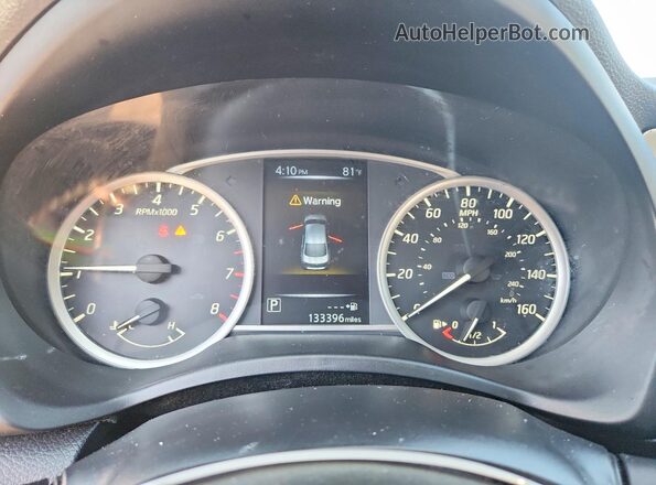 3N1AB7AP4HL707316 2017 NISSAN SENTRA Silver Вид щитка приладів