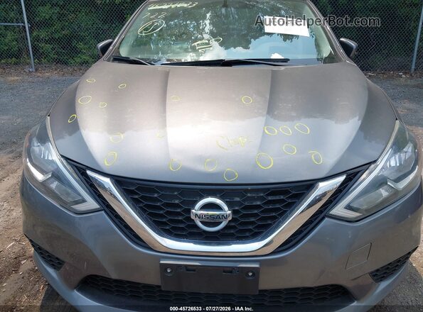 3N1AB7AP4HY224167 2017 NISSAN SENTRA Gray უკანა სალონის ხედი