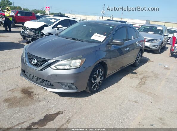 3N1AB7AP4HY249764 2017 NISSAN SENTRA Gray Przód lewy