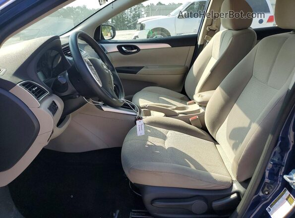 3N1AB7AP4HY286717 2017 NISSAN SENTRA Blue Widok wnętrza z przodu