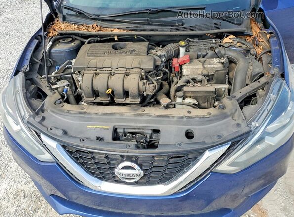 3N1AB7AP4HY286717 2017 NISSAN SENTRA Blue Widok wnętrza z tyłu