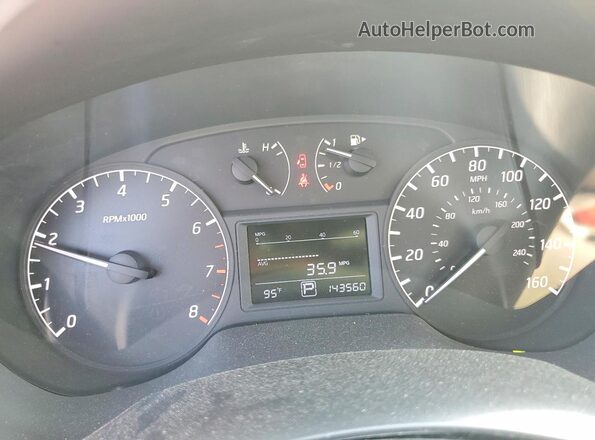 3N1AB7AP4HY286717 2017 NISSAN SENTRA Blue Widok zestawu wskaźników