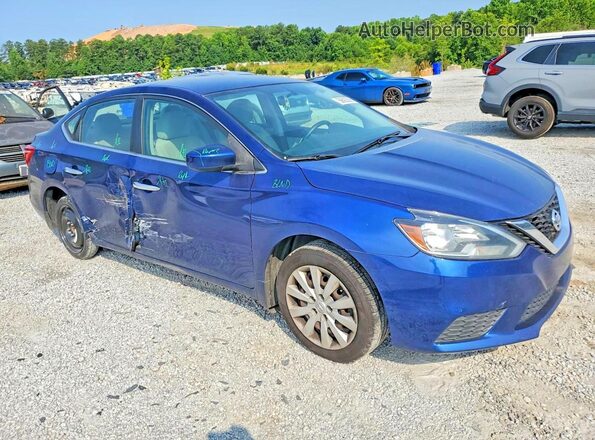 3N1AB7AP4HY286717 2017 NISSAN SENTRA Blue Przód prawy