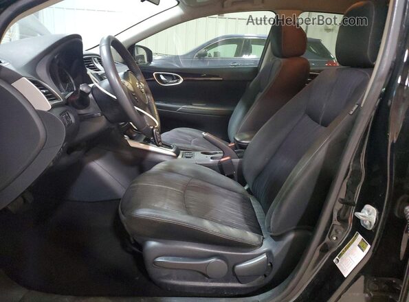 3N1AB7AP4HY292212 2017 NISSAN SENTRA Black Front interior view