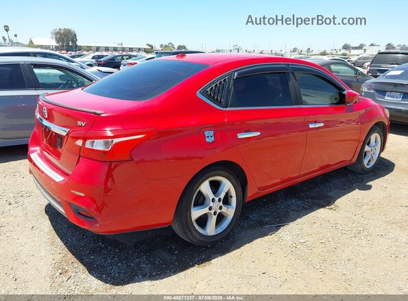 3N1AB7AP4HY302267 2017 NISSAN SENTRA Red Հետևի աջ