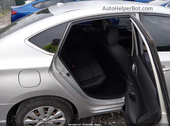 3N1AB7AP4HY305301 2017 NISSAN SENTRA Silver Widok naklejki z numerem VIN