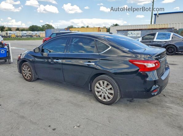 3N1AB7AP4HY309347 2017 NISSAN SENTRA Black Rear left