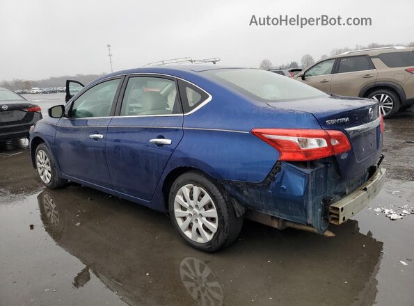 3N1AB7AP4HY324821 2017 NISSAN SENTRA Blue უკანა მარცხენა