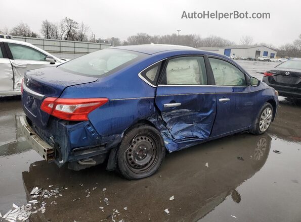 3N1AB7AP4HY324821 2017 NISSAN SENTRA Blue უკანა მარჯვენა