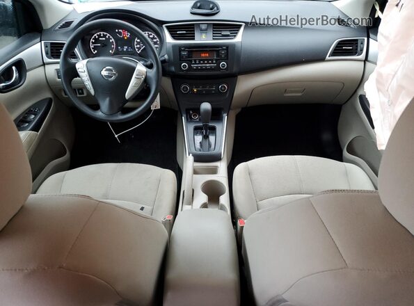 3N1AB7AP4HY324821 2017 NISSAN SENTRA Blue წინა პანელის ხედი