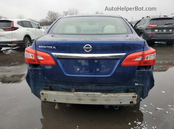3N1AB7AP4HY324821 2017 NISSAN SENTRA Blue უკანა ხედი