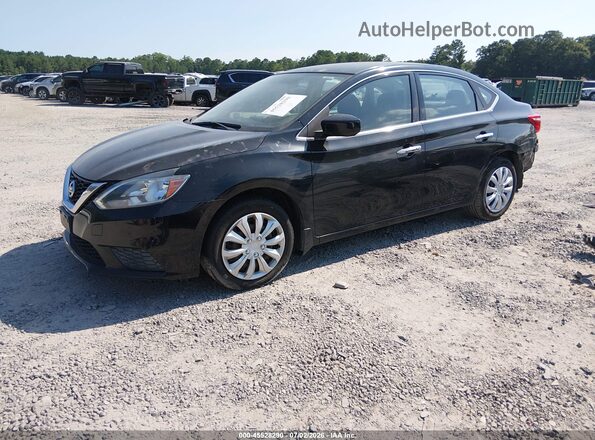3N1AB7AP4HY335947 2017 NISSAN SENTRA Black Przód lewy