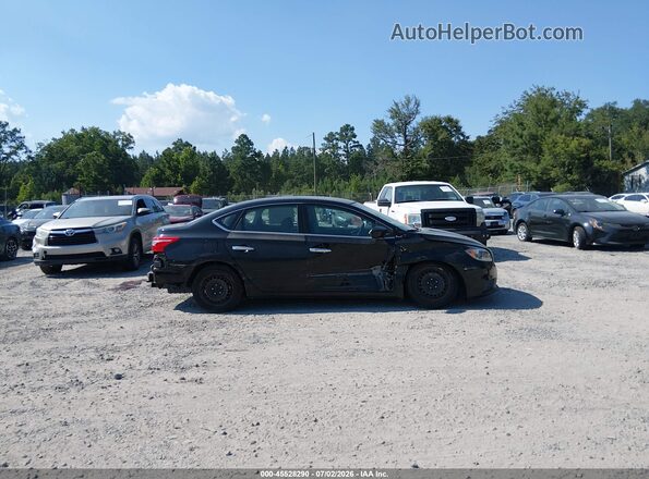 3N1AB7AP4HY335947 2017 NISSAN SENTRA Black Widok zestawu wskaźników