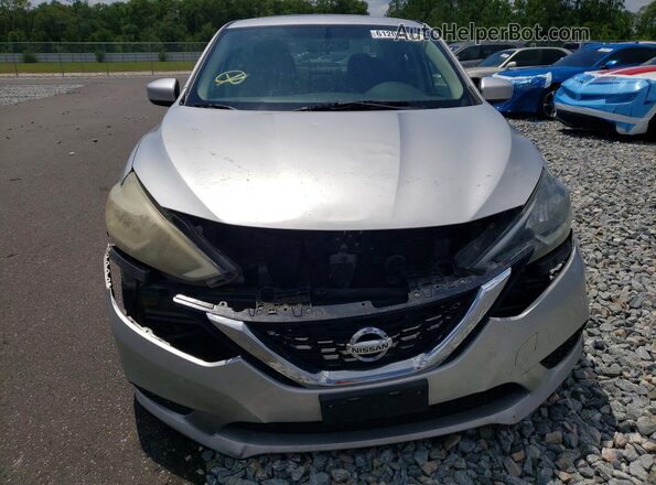 3N1AB7AP4HY347127 2017 NISSAN SENTRA Silver Widok z przodu