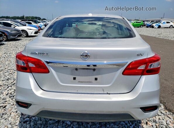 3N1AB7AP4HY347127 2017 NISSAN SENTRA Silver Widok z tyłu