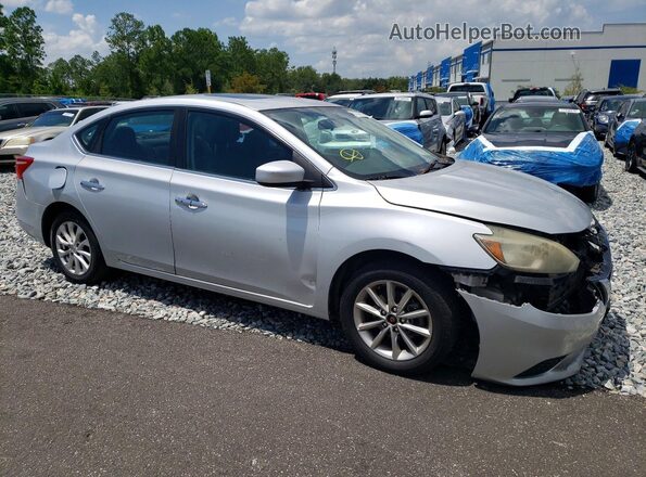 3N1AB7AP4HY347127 2017 NISSAN SENTRA Silver Przód prawy