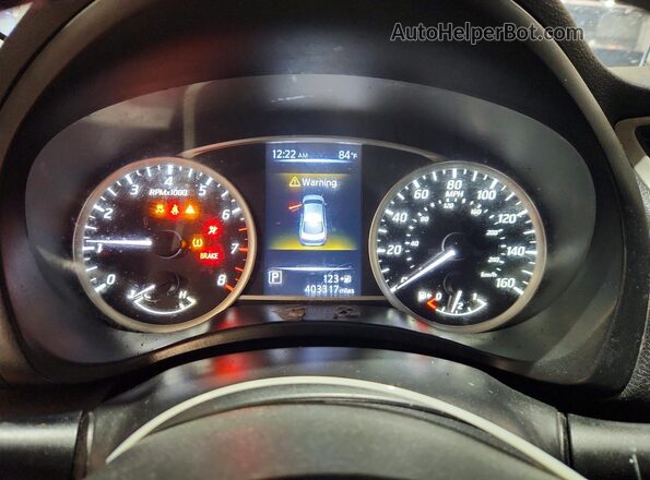 3N1AB7AP4HY347127 2017 NISSAN SENTRA Silver Widok zestawu wskaźników