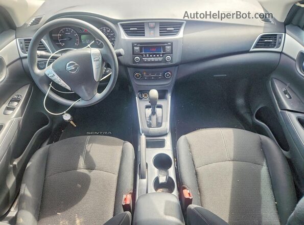 3N1AB7AP4HY364669 2017 NISSAN SENTRA Silver წინა პანელის ხედი