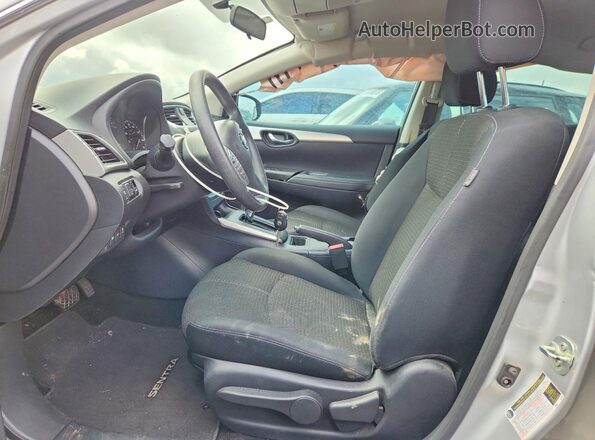 3N1AB7AP4HY364669 2017 NISSAN SENTRA Silver წინა სალონის ხედი