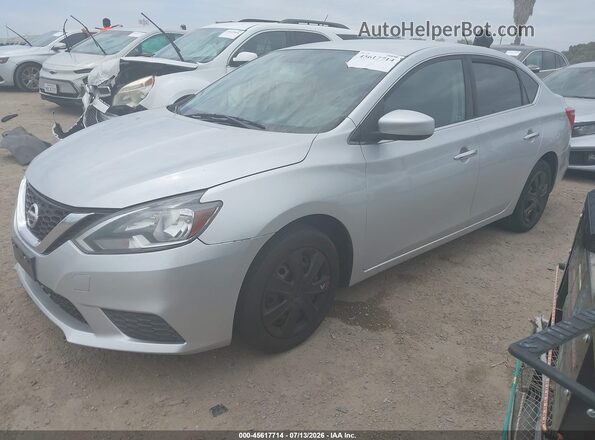 3N1AB7AP4HY410498 2017 NISSAN SENTRA Silver Առջևի ձախ երեք քառորդ տեսարան