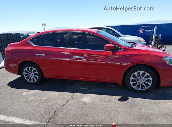 3N1AB7AP4JL617623 2018 NISSAN SENTRA Red უკანა სალონის ხედი