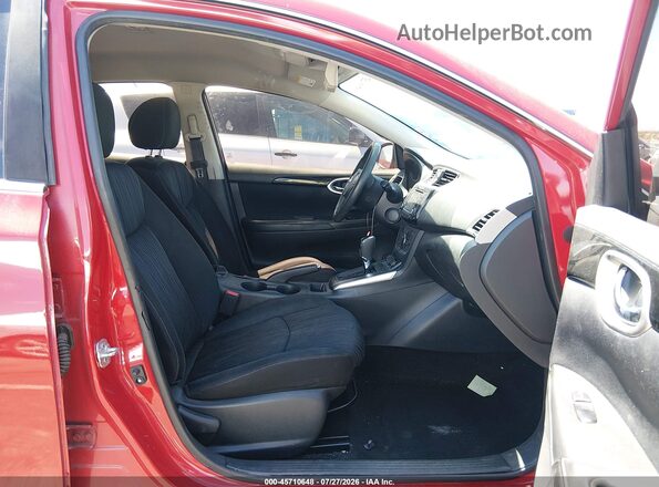 3N1AB7AP4JL617623 2018 NISSAN SENTRA Red წინა სალონის ხედი