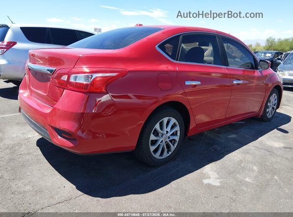 3N1AB7AP4JL617623 2018 NISSAN SENTRA Red უკანა მარჯვენა