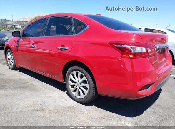 3N1AB7AP4JL617623 2018 NISSAN SENTRA Red უკანა მარცხენა