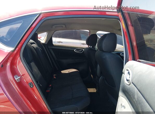 3N1AB7AP4JL617623 2018 NISSAN SENTRA Red VIN კოდის სტიკერის ხედი