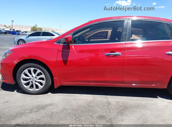 3N1AB7AP4JL617623 2018 NISSAN SENTRA Red სალონის 360-გრადუსიანი ხედი