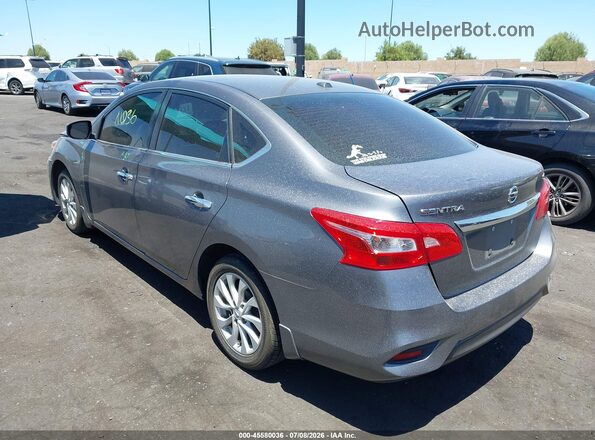 3N1AB7AP4JL625432 2018 NISSAN SENTRA Gray Trasero izquierdo